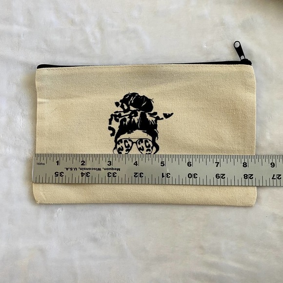 #momlife Canvas Make Up Pouch - Picture 3 of 4